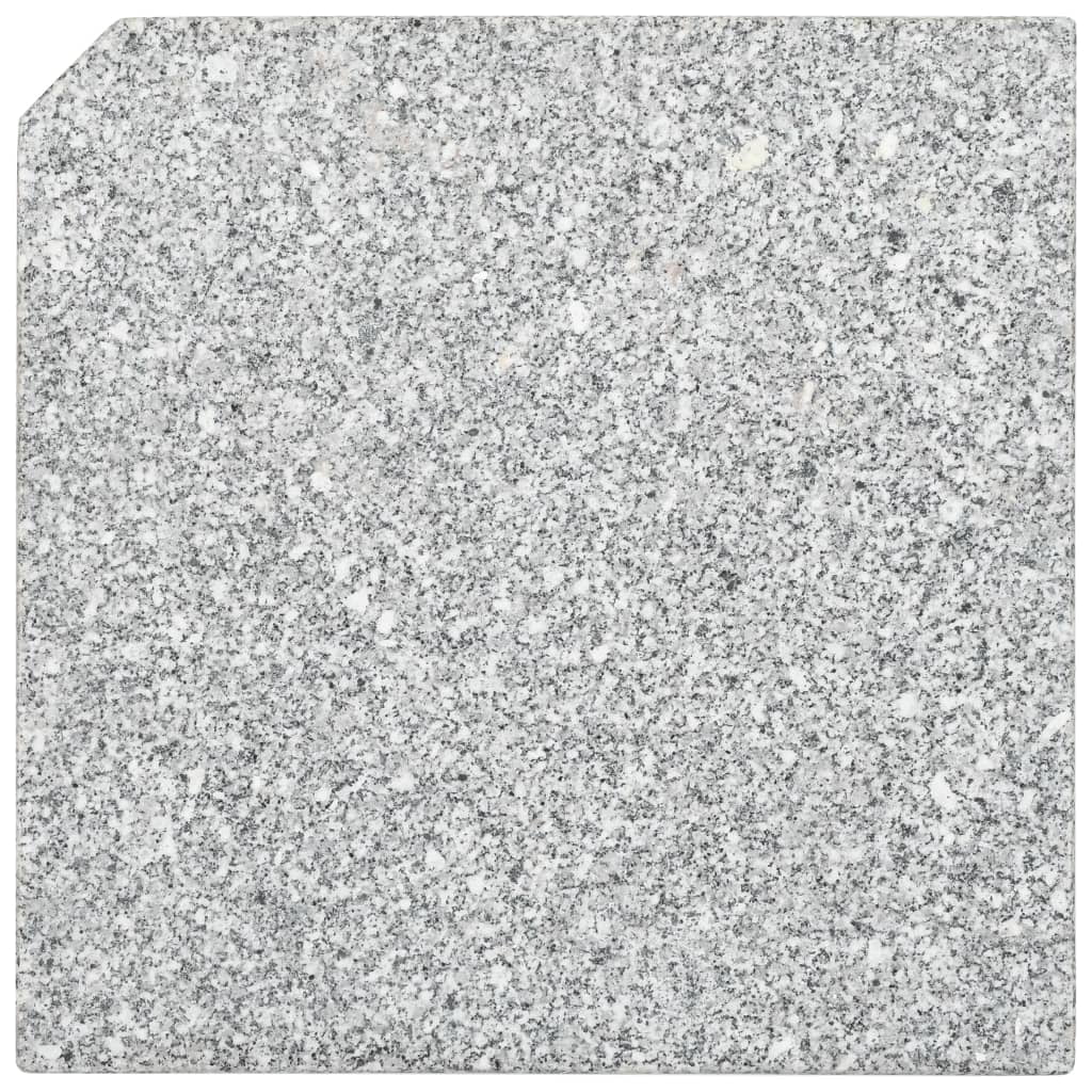vidaXL Umbrella Base Weight Parasol Plate Patio Garden Outdoor Granite Square