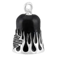 thumbnail image 2 of Harley-Davidson Textured Flames Bar & Shield Ride Bell - Silver & Black Finish, Harley Davidson, 2 of 3