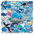 thumbnail image 1 of Paquete de pegatinas con forma de tiburón, 50 unidades, dibujos animados con forma de depredador mar, 1 of 2