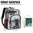 thumbnail image 2 of Mochila Axqcctoys de TPU transparente aprobada para estadios, tamaño grande, 2 of 7