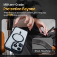 thumbnail image 4 of Funda MAGEASY para iPhone 16 Pro 6.3 con correa cruzada negra, 4 of 9