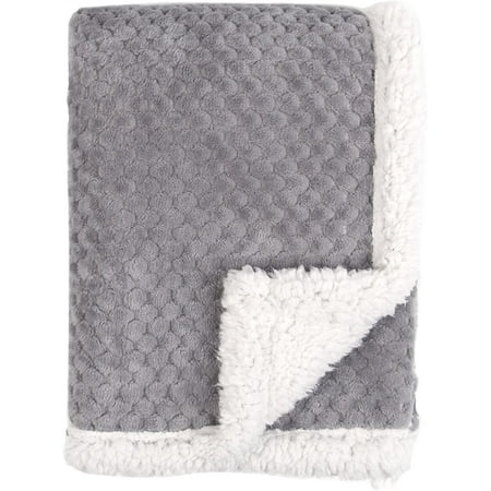 UPC: 0812209023526 | Tadpoles Popcorn Lightweight Plush and Sherpa Ultra-Soft Baby Blanket Baby Swaddle Blanket Crib Blanket Receiving Blanket Super Soft Blanket 30 x40 inch Grey