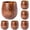 Coffee 6PCS, variant on Charred Wooden Cup Charred Wooden Drinking Glass Wood Charreds Grail Cup Charreds Whiskeytumbler Present For Men Father And Husbandï¼Containers For Water Tea