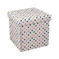 thumbnail image 5 of Kvell Kids 15 Inch Collapsible Toy Storage Bin with Polka Dot Design and Removable Lid, 5 of 9