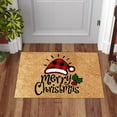 thumbnail image 6 of Merry Christmas Decor Happy Snowman and Cardinals Doormats Entrance Front Door Rug Outdoors/Indoor/Bathroom/Kitchen/Bedroom/Entryway Floor Mats,Non-Slip Rubber,Low-Profile 24x16'', 6 of 8