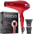 thumbnail image 1 of Secador de pelo iónico profesional TREZORO para salón - Potente secador de 2200 W - Ligero y portátil para cabello normal y rizado. Incluye boquilla de volumen., 1 of 5