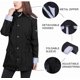 thumbnail image 4 of Chaqueta impermeable ligera y resistente al viento para mujer, informal, con capucha, manga larga, forrada con cremallera, para exteriores, 4 of 5