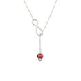 thumbnail image 2 of Delight Jewelry Red Ladybug Spinner Silver tone Elegant Infinity Lariat Necklace, 2 of 4
