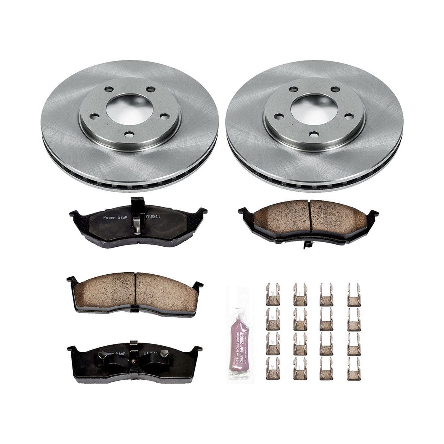 Power Stop Front Stock Replacement Brake Pad and Rotor Kit KOE5035