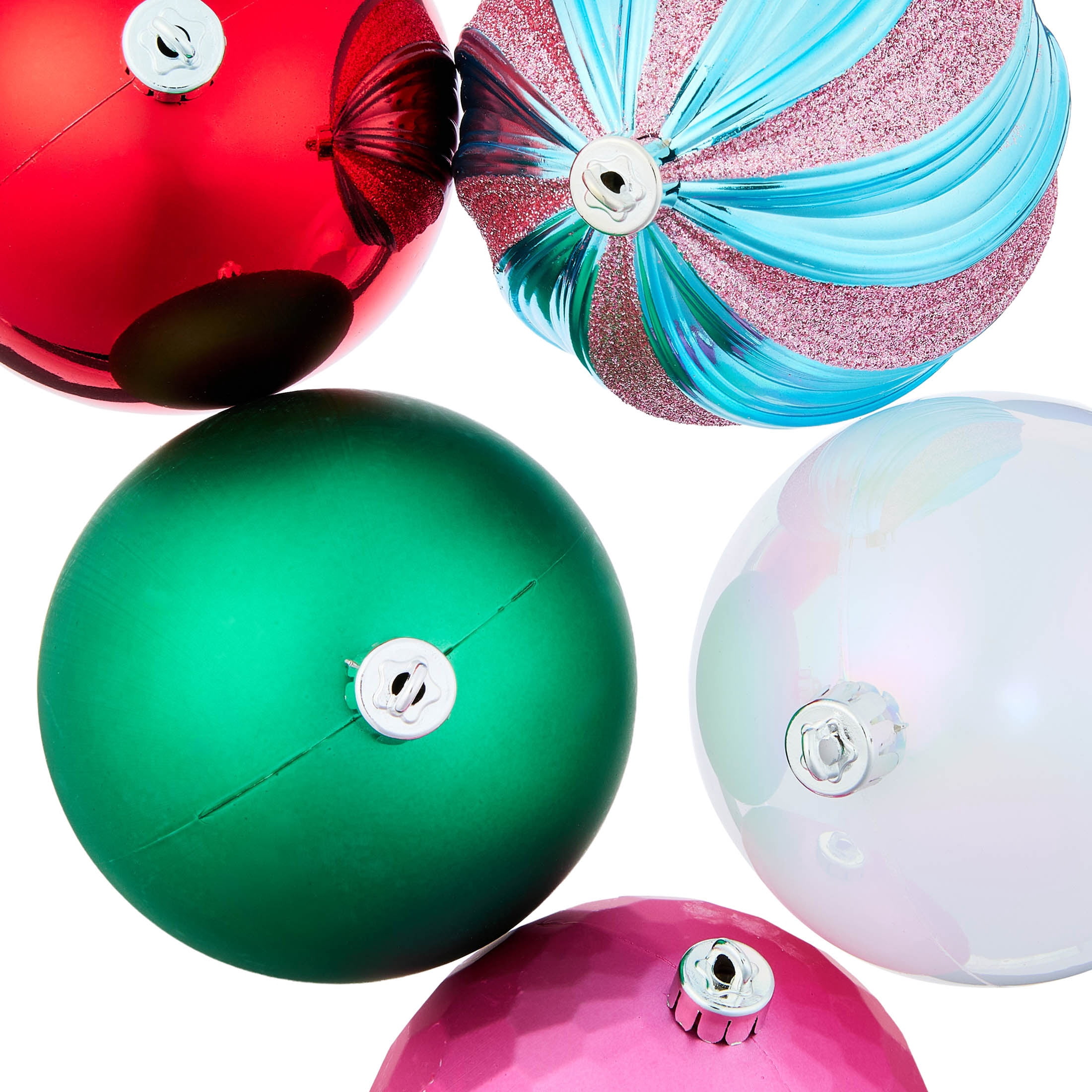 8-Count Multicolor Ball Shatterproof Christmas Ornaments, 4.5", by Holiday Time