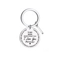 thumbnail image 1 of HOARBOEG Keychains for Men and Women TO MY SON Keychain Pendant A-Z26 Letter Accessory Necklace Round Card, 1 of 6