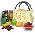 thumbnail image 6 of Vsdgher Summer Animals Print Insulated Reusable Bags with Sturdy Zipper and Handles, Foldable Totes for Hot or Cold Food Bring or Delivery, 6 of 8