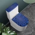 thumbnail image 2 of HELLHERO Toilet Seat Lid Cover 2 Pcs Set Elastic Bottom for Bathroom Supplies Fits All Toilet Shapes Toilet Lid Cover, Black Bats on Blue, 2 of 8