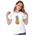 thumbnail image 4 of Pineapple Chill Hawaiian Summer Womens Slim Fit Graphic Tee Brisco Brands M, 4 of 5