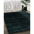 thumbnail image 2 of Ahgly Company Indoor Round Abstract Black Abstract Area Rugs, 8' Round, 2 of 6