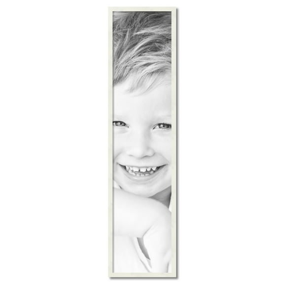 ArtToFrames 13" x 56" White Picture Frame, 13x56 inch White Wood Poster Frame (WOM-5140)