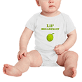 thumbnail image 2 of Cute Baby Jumpsuit Lil' Breadfruit Fruit Funny Boy & Gril Newborn Clothes (White, 0-3 Months, 2 of 5