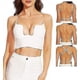 thumbnail image 1 of Sujetador con espalda baja para mujer, sujetador sin espalda con escote profundo en forma de U y tirantes transparentes convertibles, 1 of 5