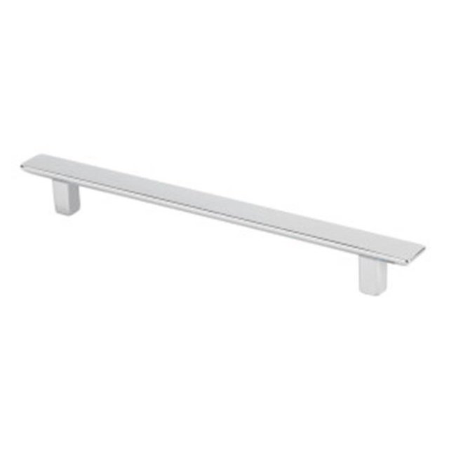 s 128 mm. Thin Rectangular Pull - Bright Chrome