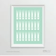 thumbnail image 1 of Multiple Clothespins Graphic, Mint Green Laundry Room Wall Art Decor Graphic Signs, 1 of 1