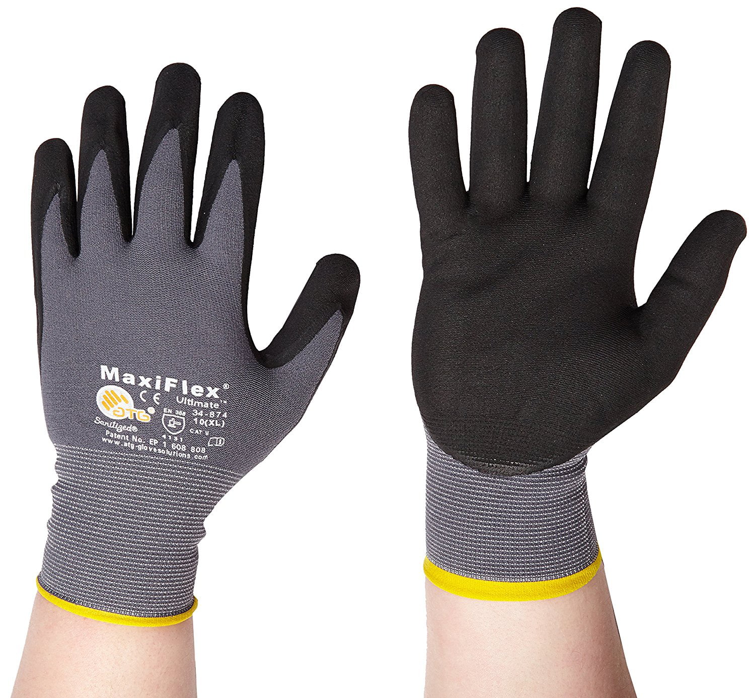 12 Pack for sale online MaxiFlex 34874 Nitrile Gloves