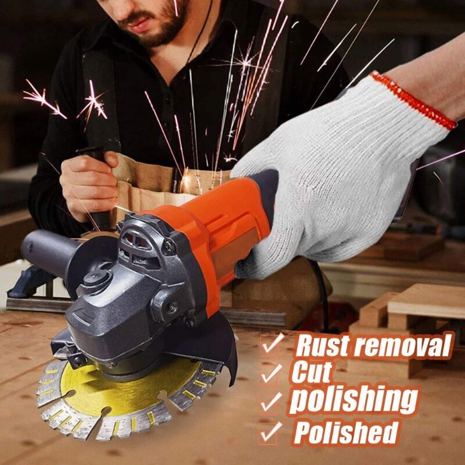 Cordless Brushless Electric Angle Grinder 125MM 3 Gears Cutting Tool For Makita