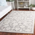 thumbnail image 3 of Safavieh  Hand-Tufted Ebony Moonika Modern & Contemporary Wool Rug 6' Round - Silver/Ivory, 3 of 5