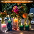 thumbnail image 4 of BPPEG 4 Pack Glass Cylinder Vases 4,6,8,10 Inch Tall Clear Flower Vase Hurricane Floating Candle Holder for Table Centerpiece Wedding Home Decor, 4 of 6