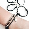 thumbnail image 5 of 4Pcs Infinite Love Bracelets Heart Magnet Pendant Bracelet Relationship Friendship Matching Bracelet Couple Jewelry Gift, 5 of 9