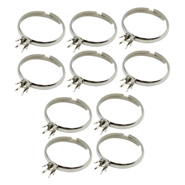 10 piezas Anillo de garra Anillo en Pantalla de garra de anillo Ajustable Bases de anillo de herramientas 8 mm