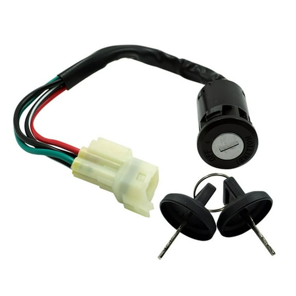 Direct Replacement Ignition Switch with Keys for Motorcycles and Scooters