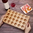thumbnail image 3 of 24 Shot Glass Holder Hole: 1.47 Inch Shot Glass Tray Bamboo Shot Glass Serving Tray Shot Glass Storage Shot Glass Display Bar Accessories for Party Bar Club Bar Family Gathering, 3 of 9