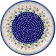 thumbnail image 2 of Polish Pottery 9¾-inch Lunch Plate (Spring Flowers Theme) Hand Painted in Boleslawiec, Poland + Certificate of Authenticity, 2 of 6