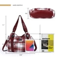 thumbnail image 2 of Bolso de mano Angel Barcelo Roomy Fashion Hobo de piel lavada roja, 2 of 7