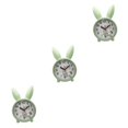 thumbnail image 1 of relayinert Cute Rabbit Deer Shaped Alarm Clock for Bedroom Nordic Style Playful and Endearing Green Rabbit 3Set, 1 of 6