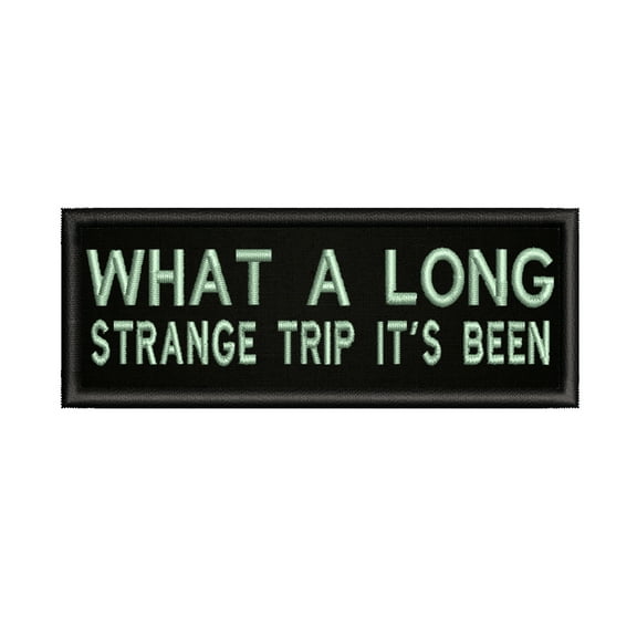 Grateful Dead A Long Strange Trip 4" W x 1.5" T Iron/Sew On Decorative Patch