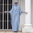 thumbnail image 5 of OBEEII Women Muslim Dresses Hooded Prayer Dresses Hihab Abaya One-Piece Islamic Prayer Dresses Eid Ramadan, 5 of 9