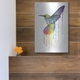 thumbnail image 5 of Luxe Metal Art ' Rainbow Hummingbird' by Olga Shvartsur, Metal Wall Art, 12"x16", 5 of 9