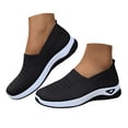 thumbnail image 3 of Duqingm Women'S Loafers Women's Fashion Ballet Flats Pointy Toe Flats Mesh Casual Shoes for Women Slip on Shoes Black,8, 3 of 7