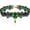 Green, variant on Punk Rock Wedding Party Handmade Black Lace Choker, Gothic Retro Lolita Beads Chain Vampire Pendant Necklace for Women Halloween
