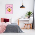 thumbnail image 6 of Stupell Industries Not My Problem Retro Smiley Typography Painting White Framed Art Print Wall Art, 24 x 30, 6 of 9