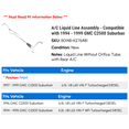 thumbnail image 2 of A/C Liquid Line Assembly - Compatible with 1994 - 1999 GMC C2500 Suburban 1995 1996 1997 1998, 2 of 2