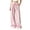 *Pink, variant on ClodeEU Women's Plaid High Waisted Wide Leg Pants ,Loose Fit Straight Floor Length Trousers for Summer Black,Women's Plus L