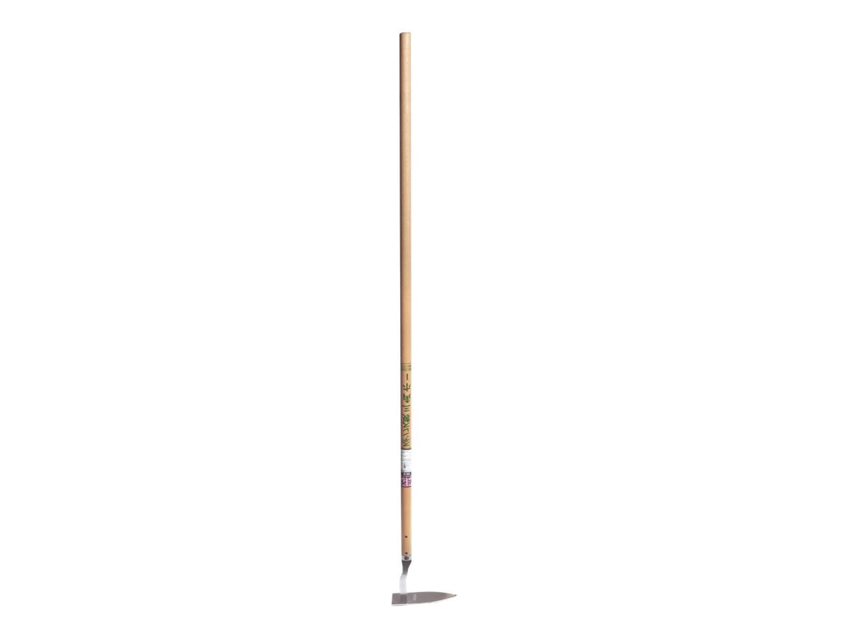 Nisaku Japanese Stainless Steel Semi-Long Triangle Hoe, 5.5-inch Blade, Sankaku