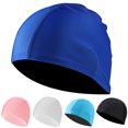 thumbnail image 3 of Swim Cap for Men and Women Enclosed Solid Color Baseball Style for Fashionable Aquatic Activities, 3 of 3