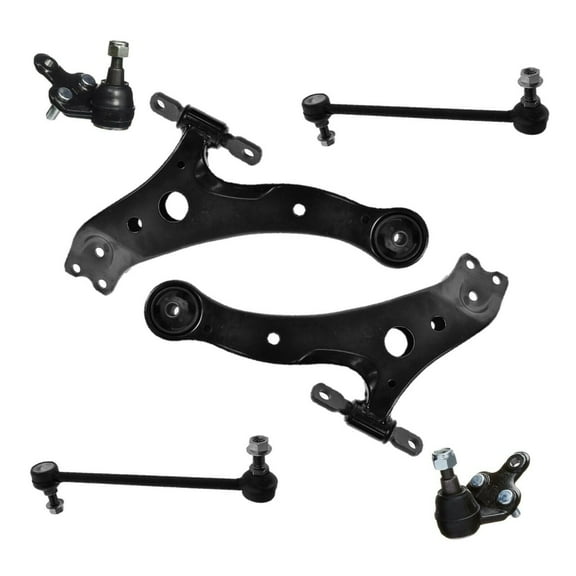 6 Pc Front Lower Control Arm   Lower Ball Joints Sway Bar Links Suspension Kit Fits select: 2002-2006 TOYOTA CAMRY, 2004-2007 TOYOTA HIGHLANDER