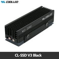 thumbnail image 1 of CL-SSD V3 M.2 2280 SSD Heat Sink with 14.8W/MK Thermal Pad 2 Heat Pipes Solid State Drive Radiator CL-SSD V3 Black, 1 of 6