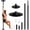 Black, variant on 2-in-1 Dance Pole with Static & Spinning Modes, 45mm Rustproof Steel Adjustable 88-108 Inch, Drill-Free Base for Apartment Studio