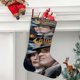 thumbnail image 2 of Chinatown Tema: Calcetines de Navidad, fino lino blanco para colgar en escaleras y chimenea, decoración navideña para el hogar, regalo de Navidad.54cm×38cm, 2 of 5