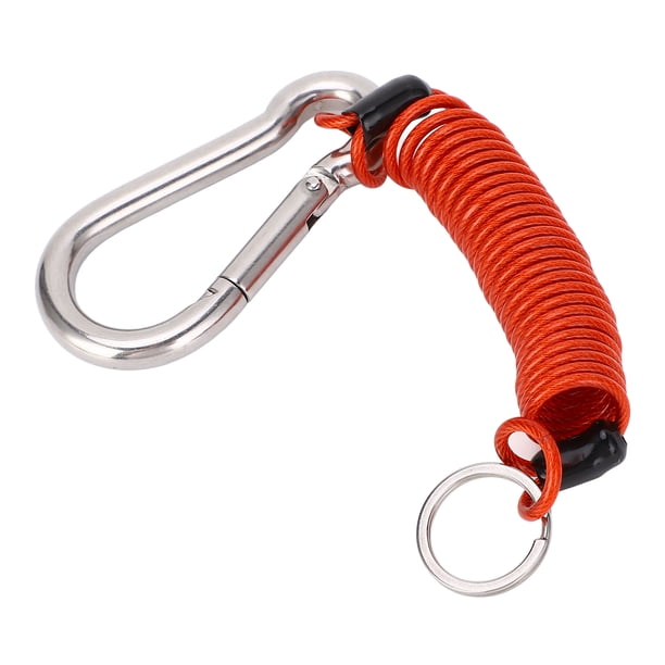 Cable De Emergencia Para Remolque, Cable De Seguridad De Freno De Remolque De Conexión Estable De PVC Galvanizado Resistente Rojo De Alta Dureza Con Clip De Resorte Para